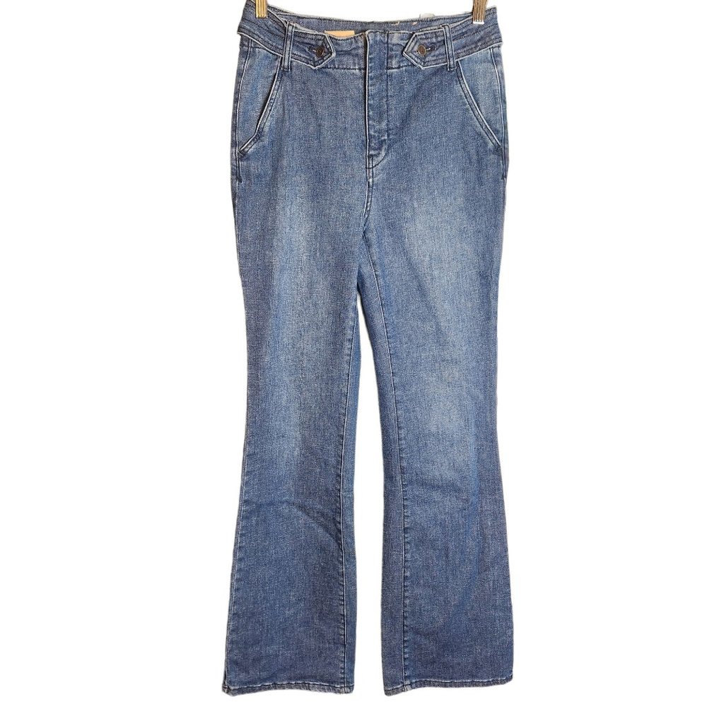 Pilcro Anthropologie Bootcut Jeans High Rise Flap Pockets Size 29